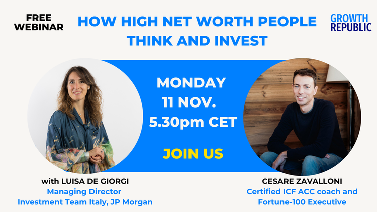 Learn how HNWI people think and invest: join the free webinar